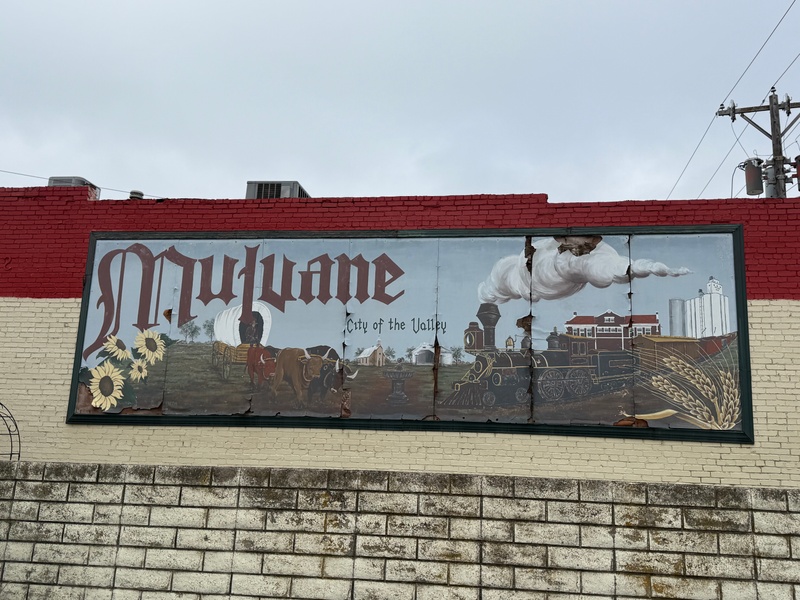 mural in Mulvane by artist unknown.
