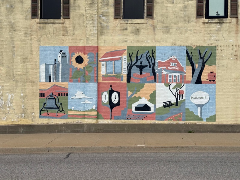 mural in Mulvane by artist unknown.