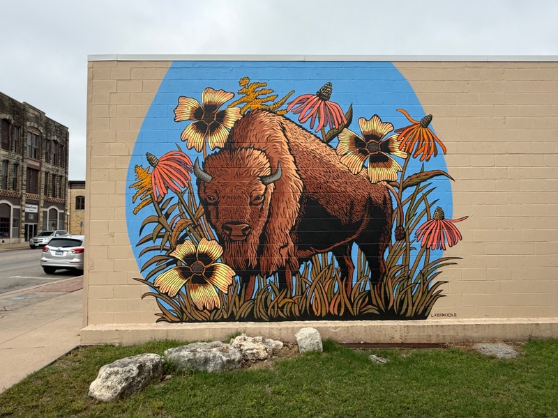 mural in Winfield by artist unknown.