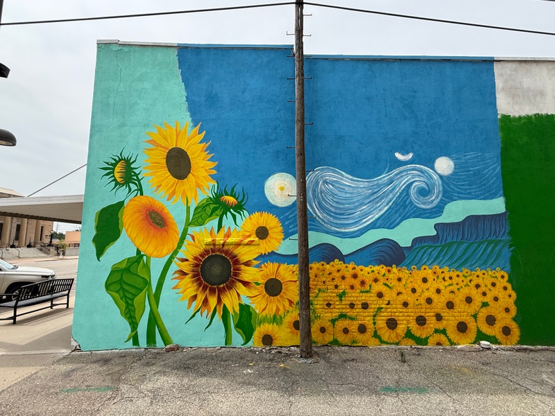 mural in Wellington by artist unknown.