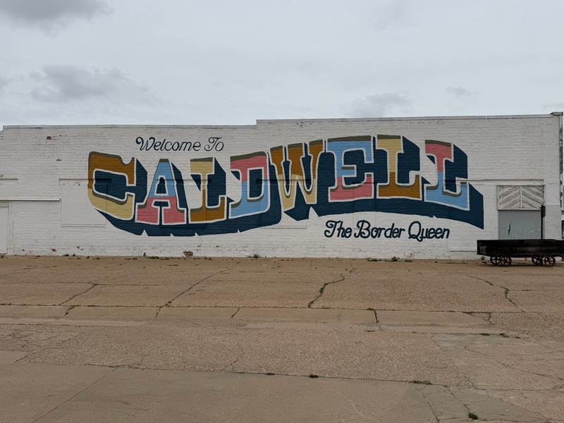 mural in Caldwell by artist unknown.