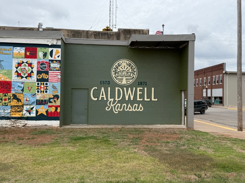 mural in Caldwell by artist unknown.