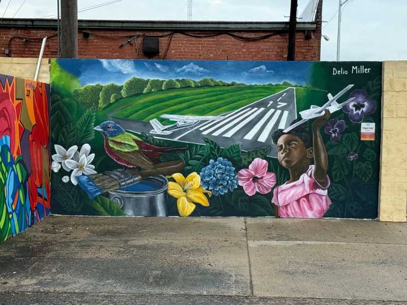 mural in Ponca City by artist unknown.