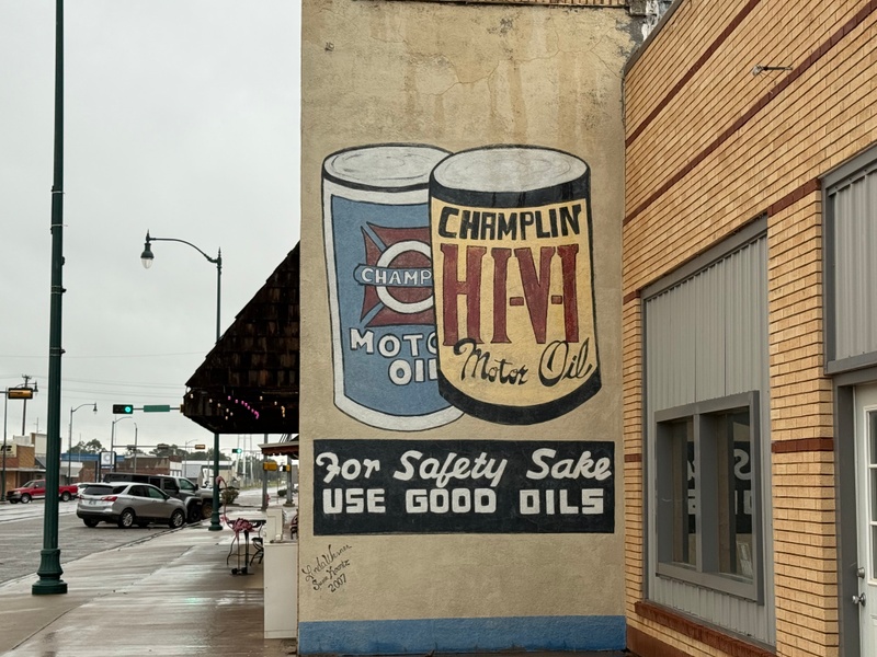 mural in Cherokee by artist unknown.