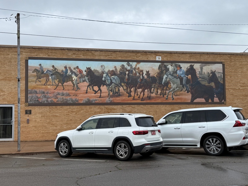 mural in Alva by artist unknown.