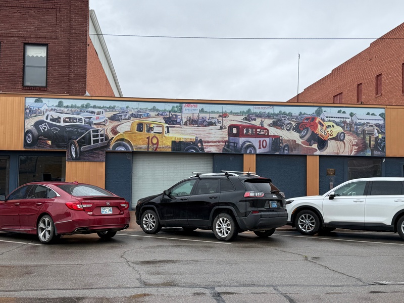mural in Alva by artist unknown.