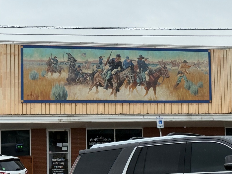 mural in Alva by artist unknown.