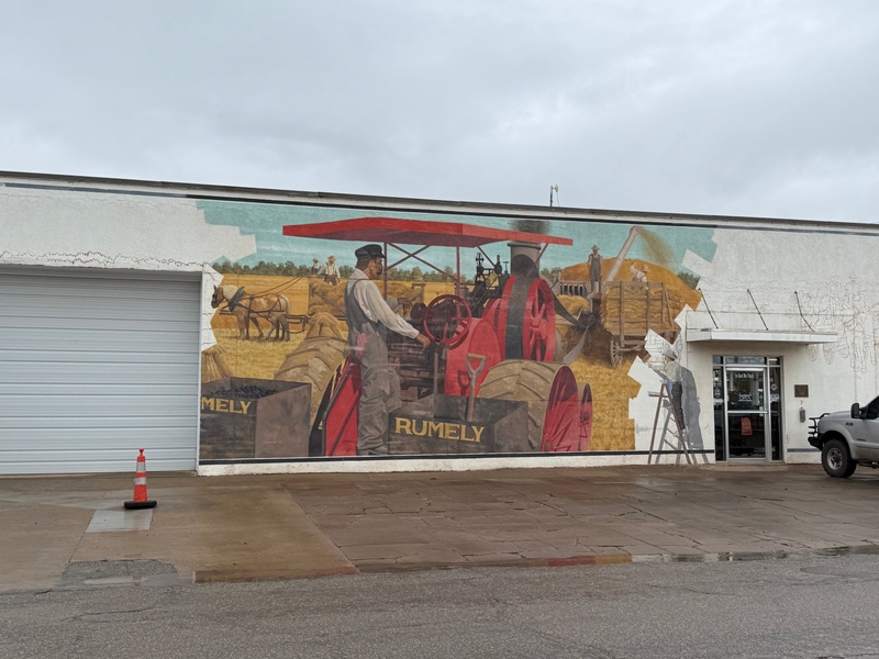 mural in Alva by artist unknown.