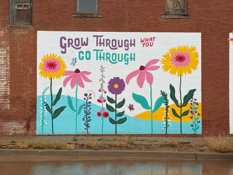 mural in Alva by artist unknown.