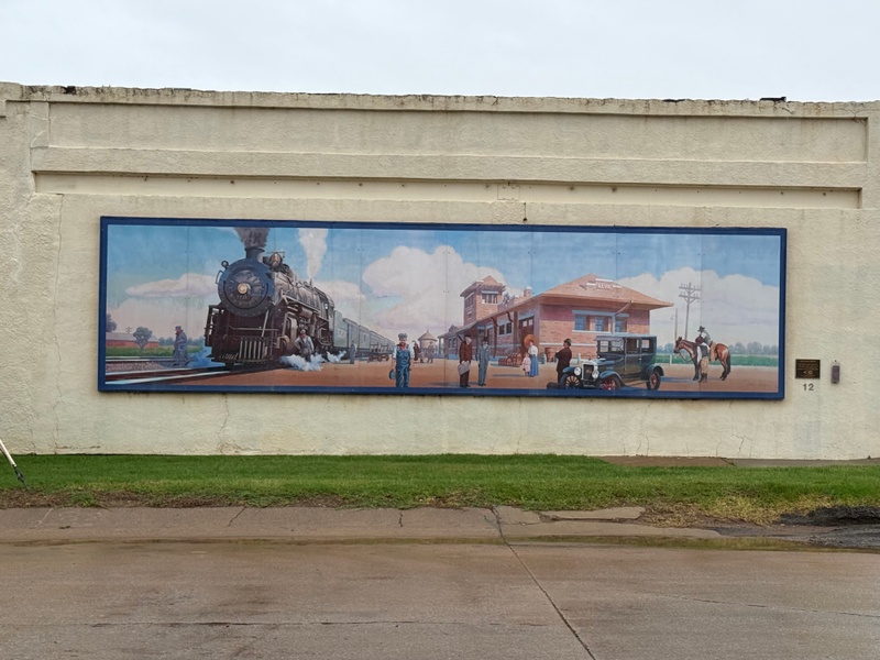 mural in Alva by artist unknown.