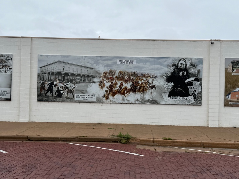 mural in Kiowa by artist unknown.