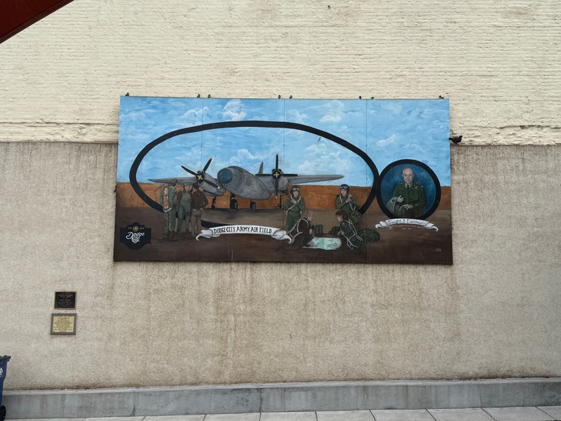 mural in Dodge City by artist unknown.