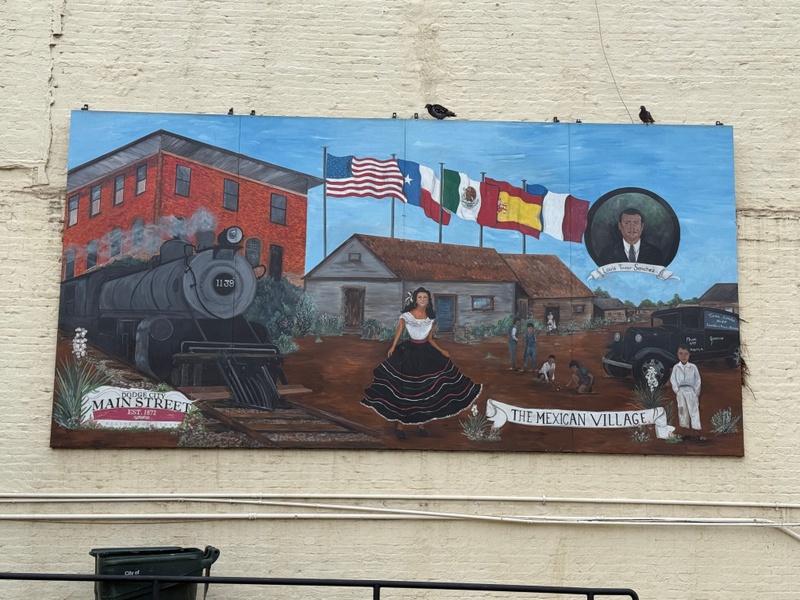 mural in Dodge City by artist unknown.