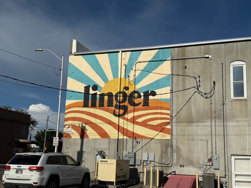 mural in Cimarron by artist unknown.
