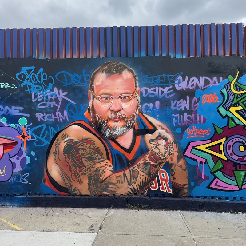 mural in Brooklyn by artist unknown.