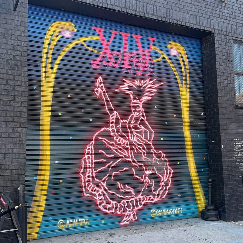 mural in Brooklyn by artist Adam Kiyoshi Fujita.