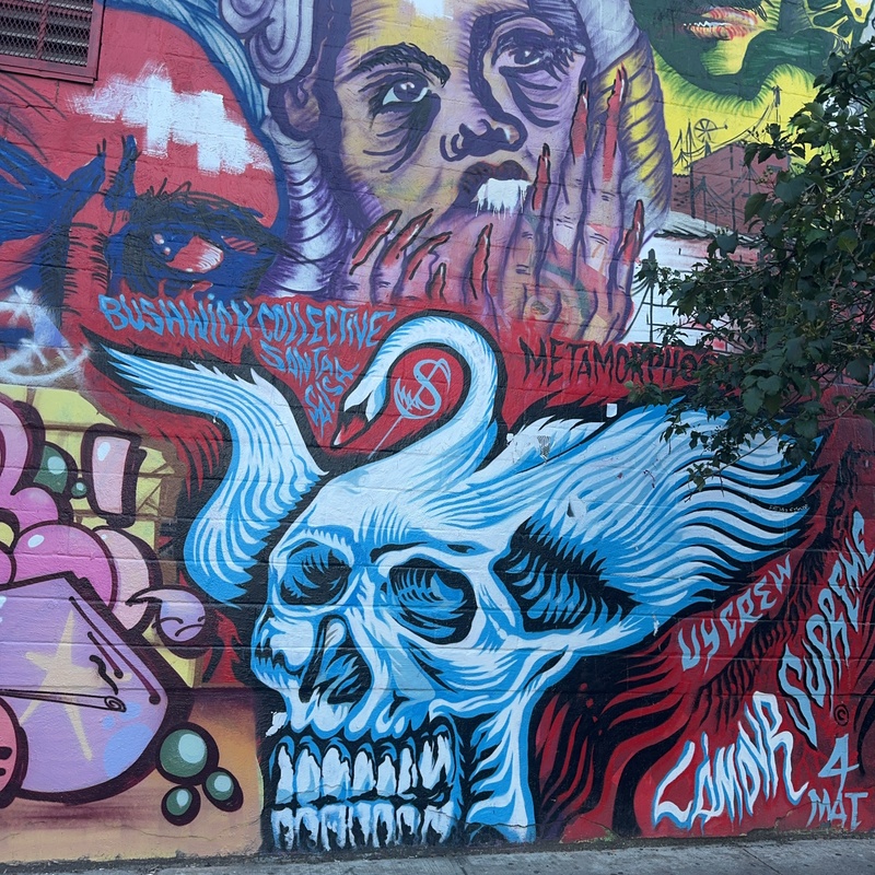 mural in Brooklyn by artist unknown.