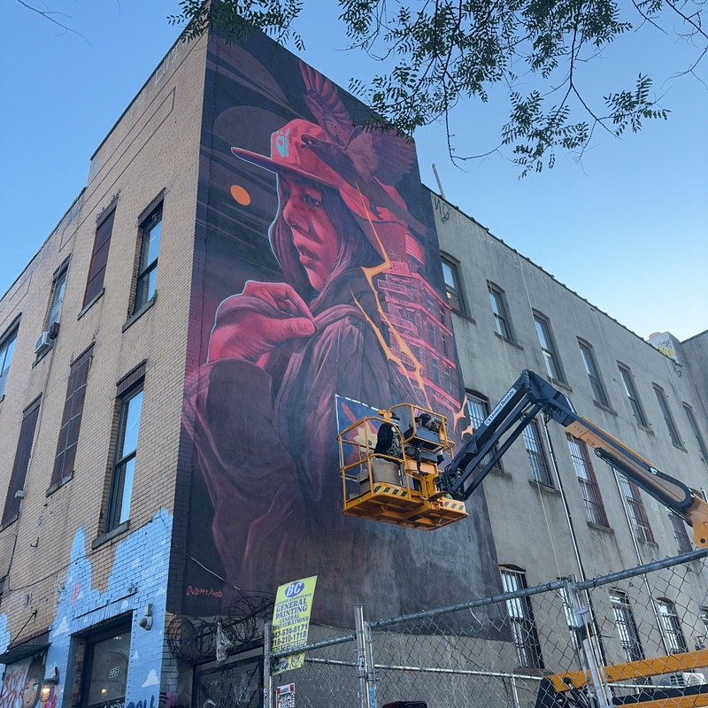 mural in Brooklyn by artist unknown.
