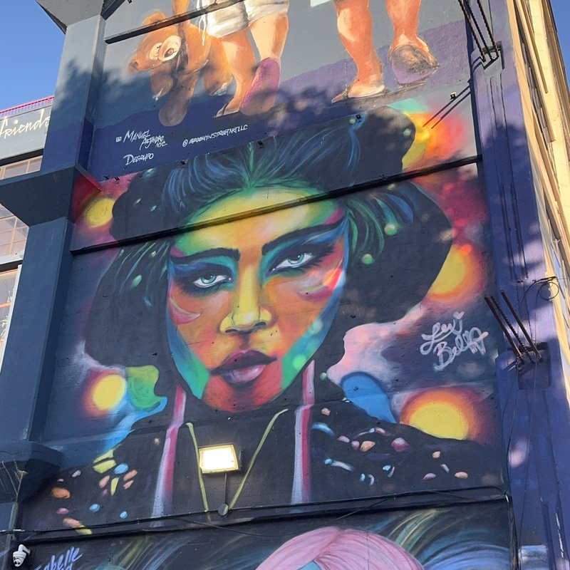 mural in Brooklyn by artist Lexi Bella.