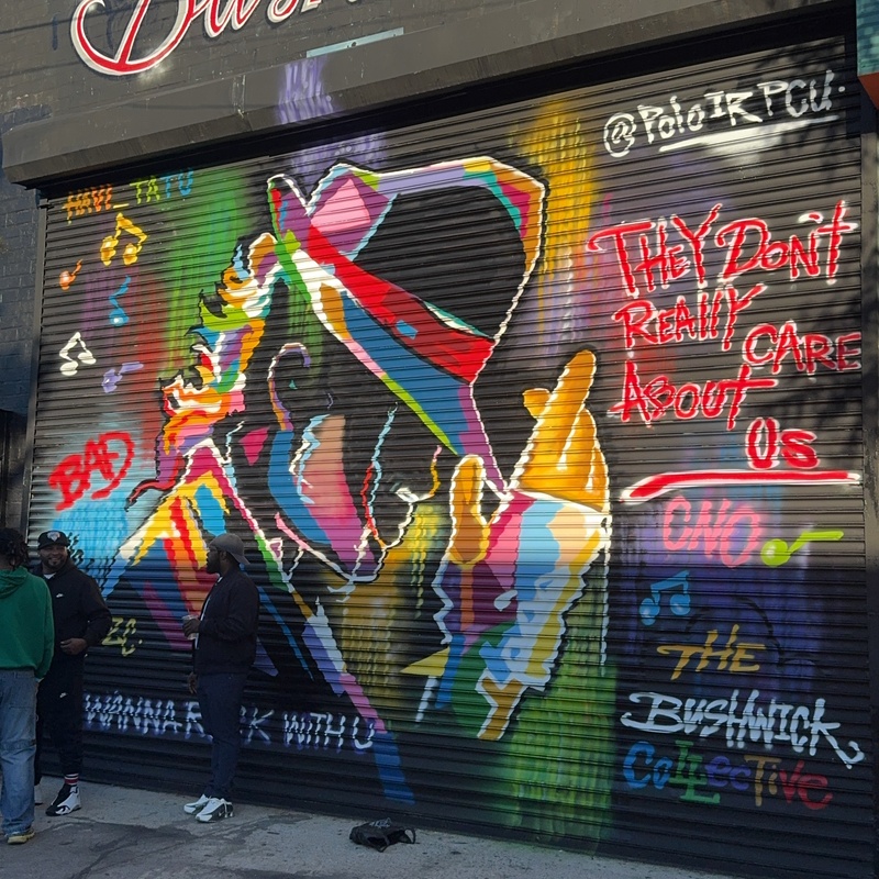 mural in Brooklyn by artist unknown.