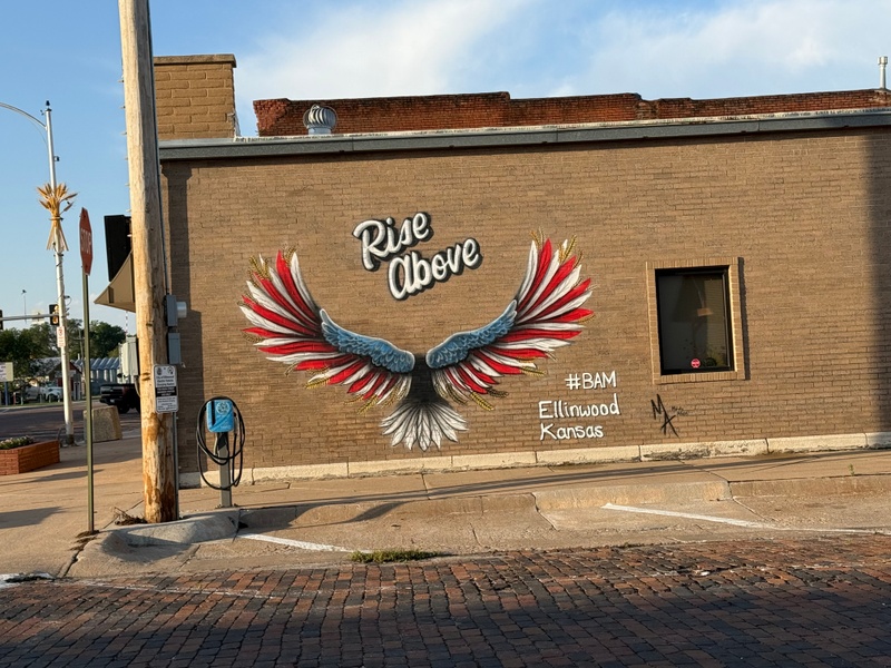 mural in Ellinwood by artist unknown.