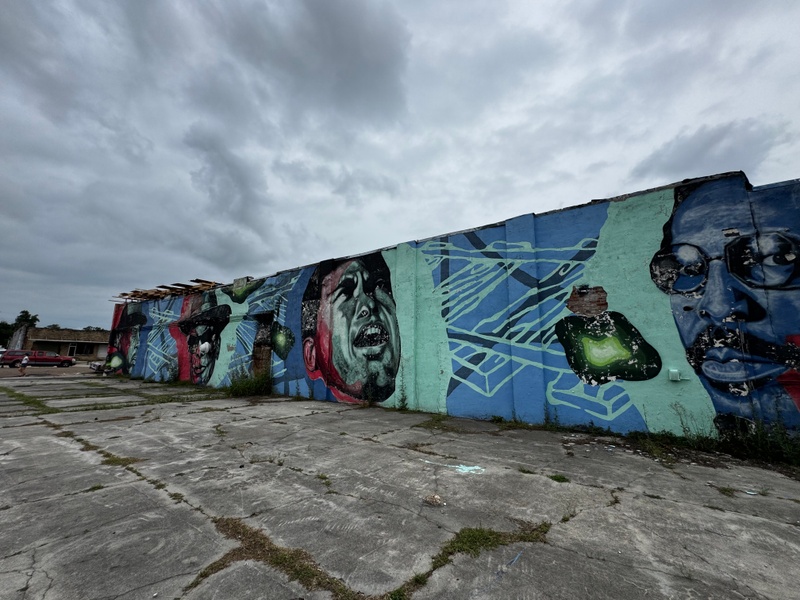 mural in Clarksdale by artist unknown.