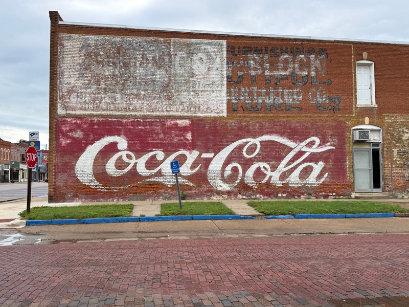 mural in Council Grove by artist unknown.
