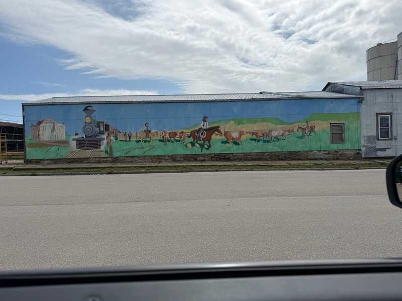mural in Waterville by artist unknown.
