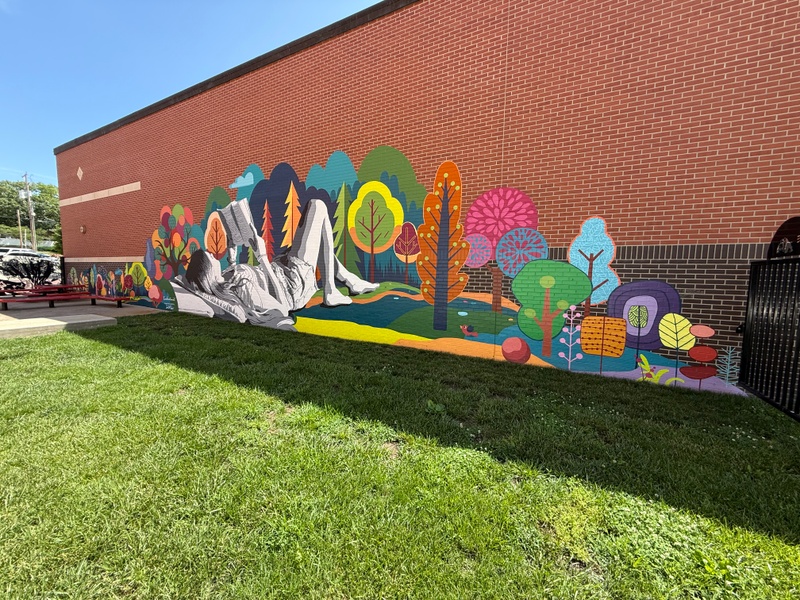 mural in Marysville by artist unknown.