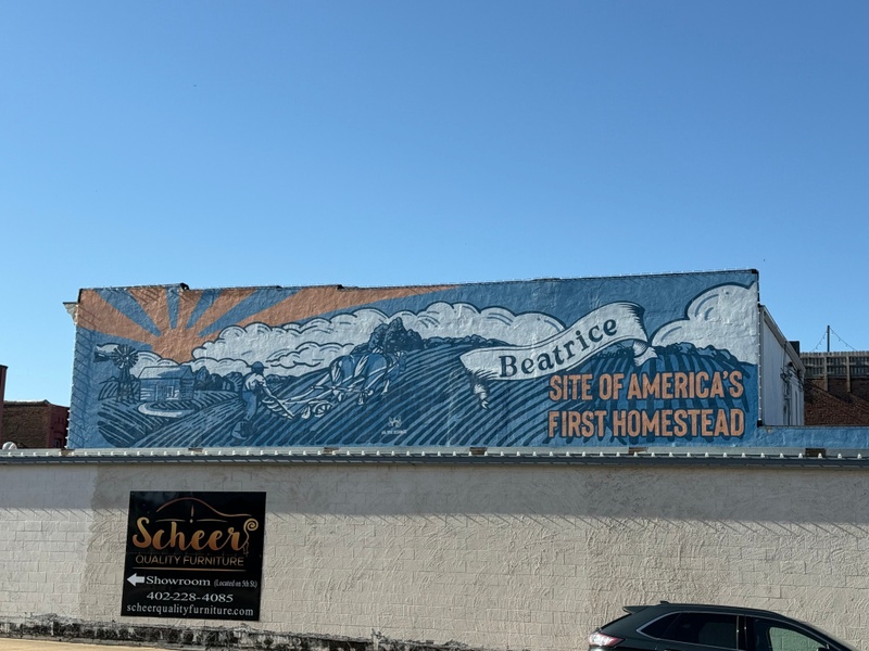 mural in Beatrice by artist unknown.