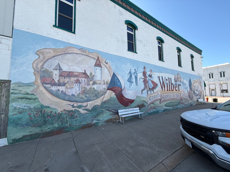 mural in Wilber by artist unknown.