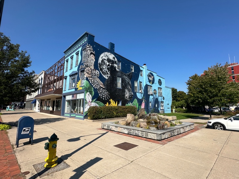 mural in Glens Falls by artist unknown.