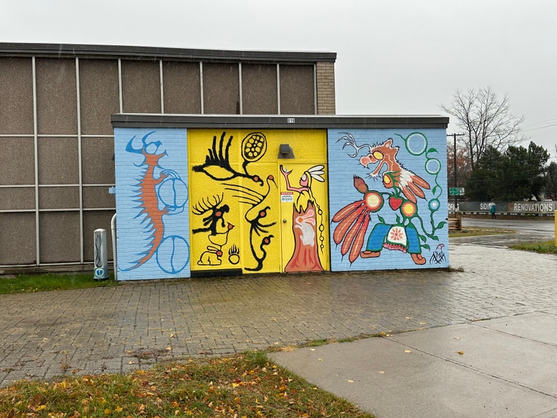 mural in Sault Ste. Marie by artist unknown.