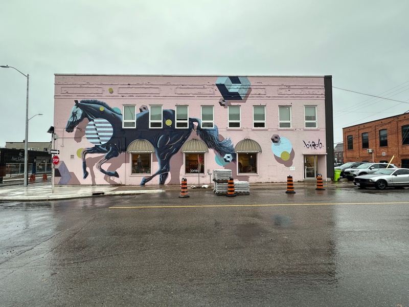 mural in Sault Ste. Marie by artist unknown.