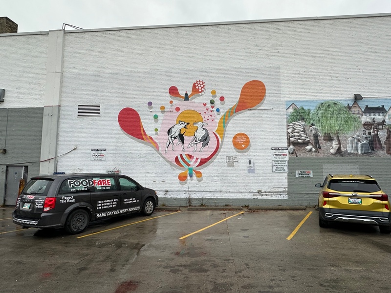 mural in Winnipeg by artist unknown.