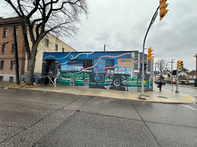 mural in Winnipeg by artist unknown.