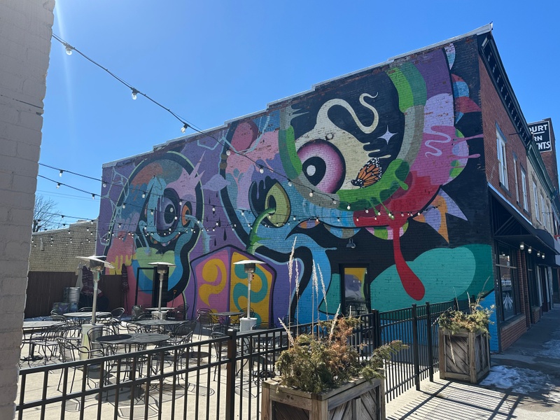mural in Princeton by artist unknown.