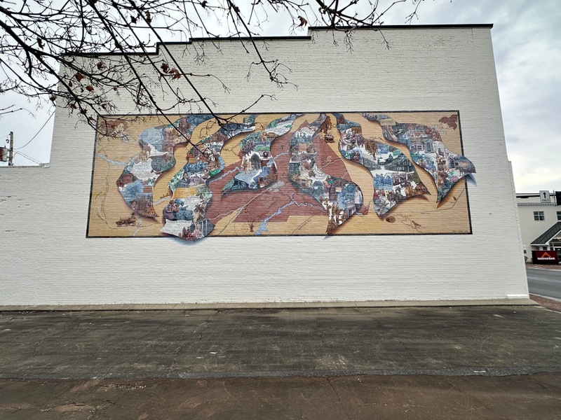 mural in Abingdon by artist unknown.