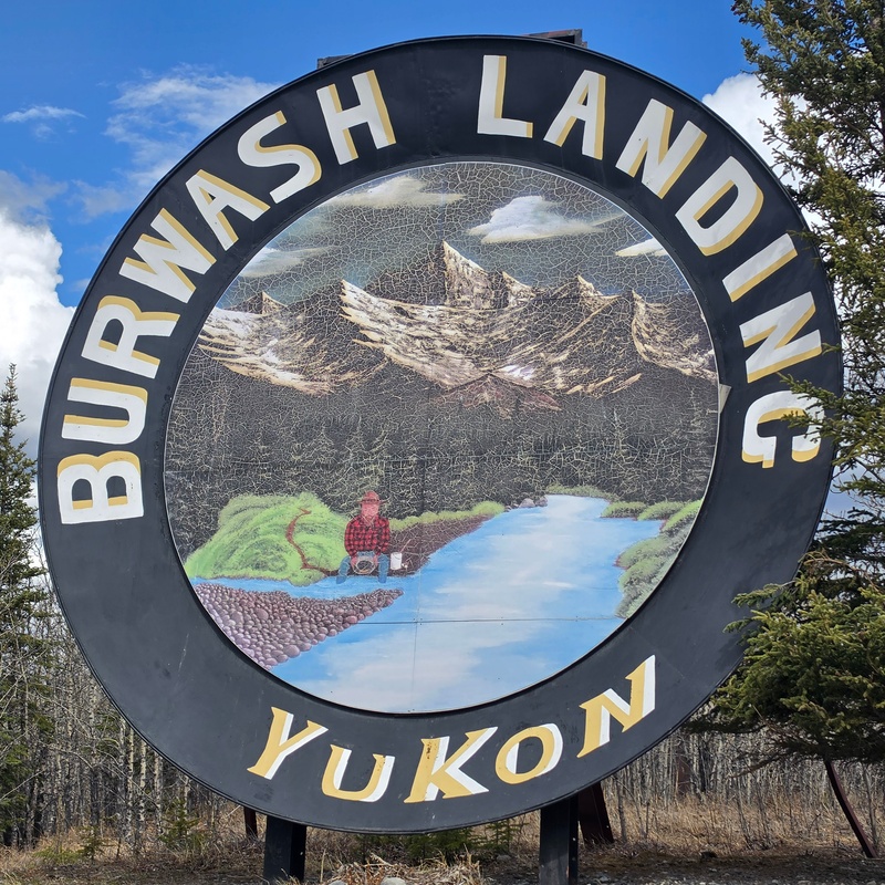 mural in Burwash Landing by artist unknown.