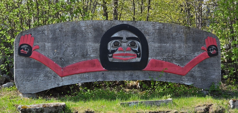 mural in Haines by artist unknown.