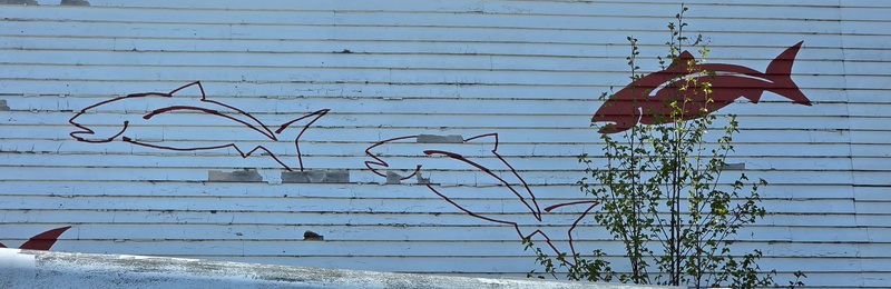mural in Haines by artist unknown.