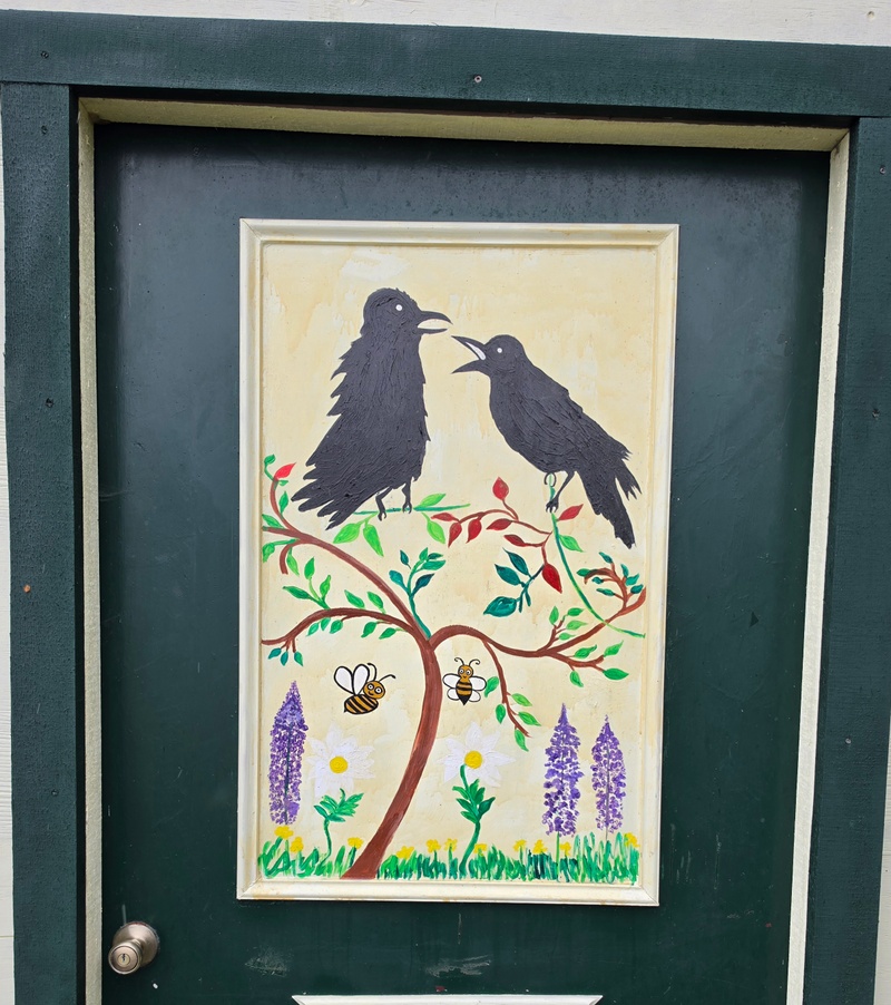 mural in Haines by artist unknown.