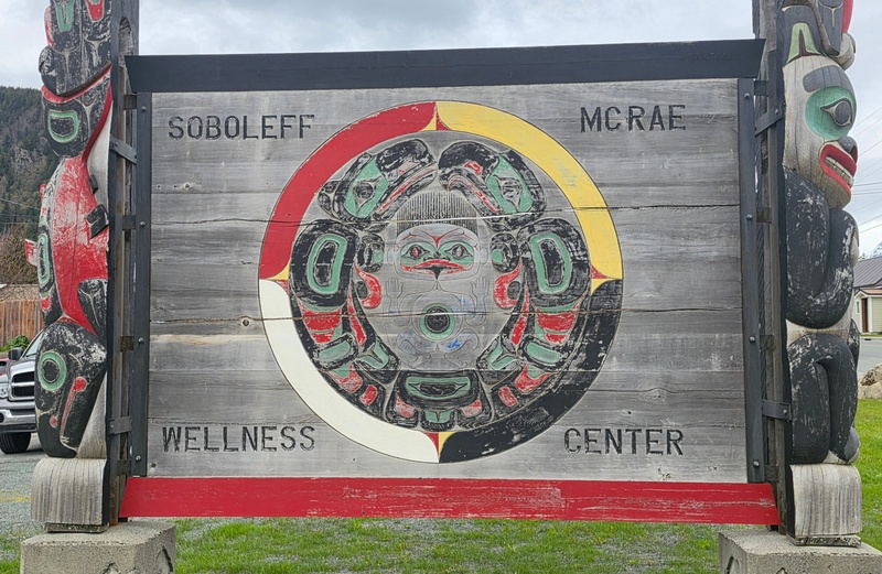 mural in Haines by artist unknown.