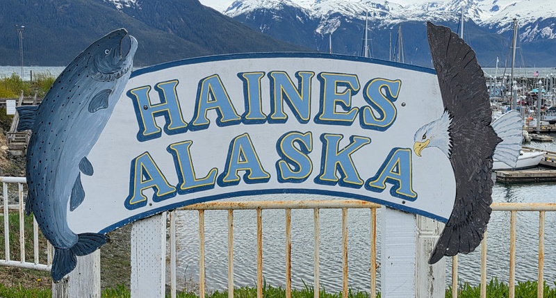 mural in Haines by artist unknown.