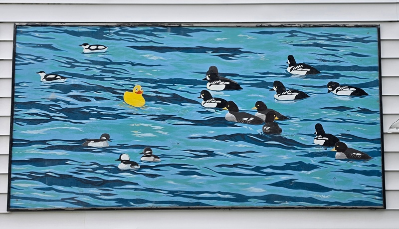 mural in Haines by artist unknown.