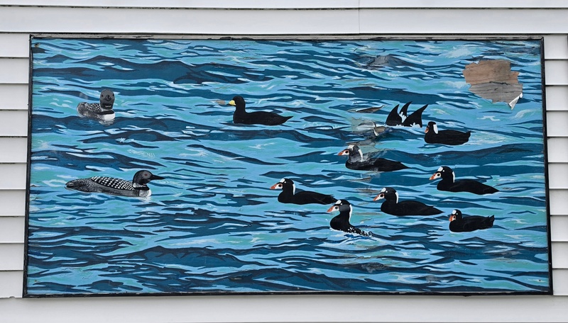 mural in Haines by artist unknown.