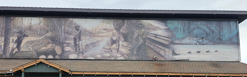 mural in Haines by artist unknown.