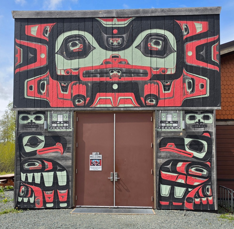 mural in Haines by artist unknown.