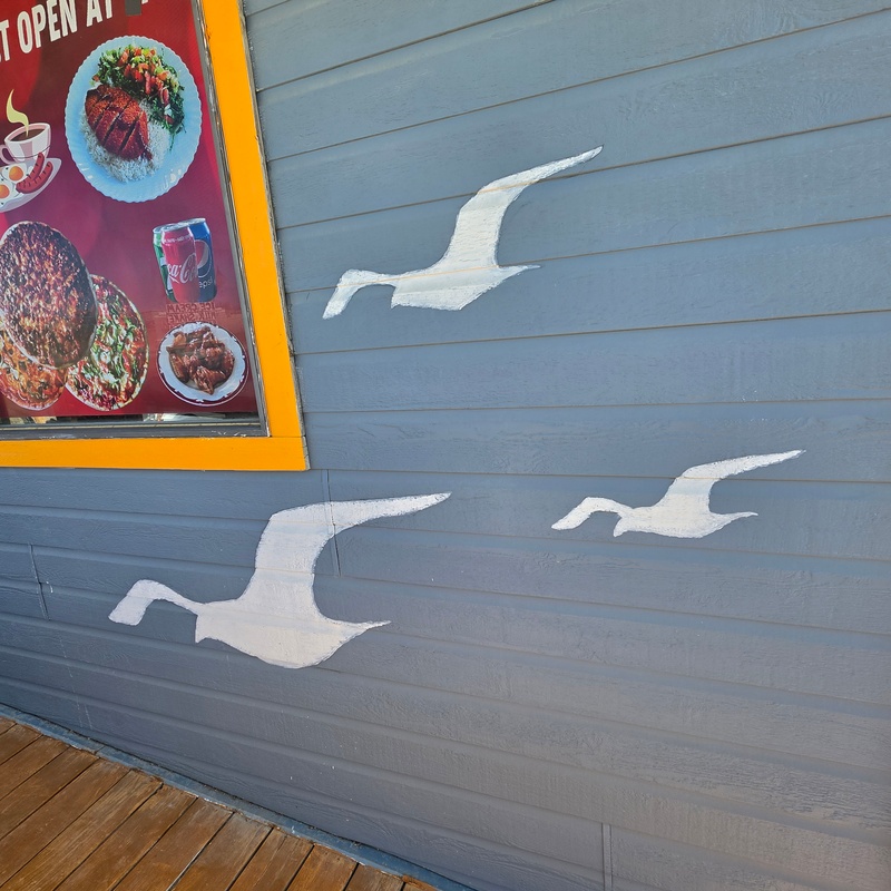 mural in Haines Junction by artist unknown.