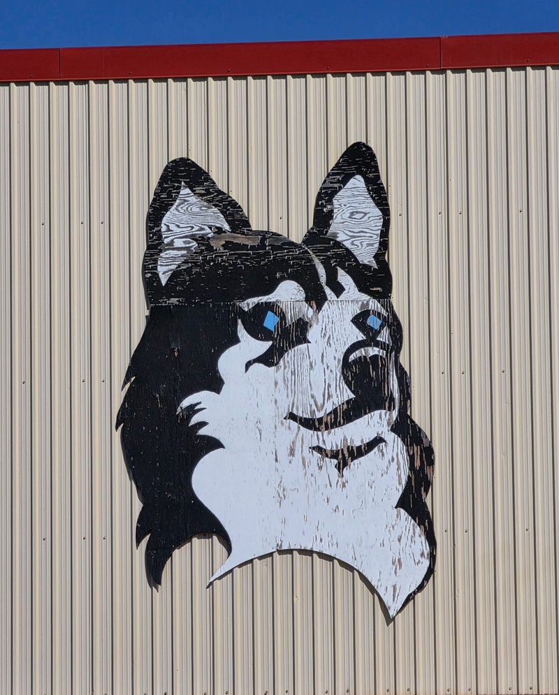 mural in Haines Junction by artist unknown.